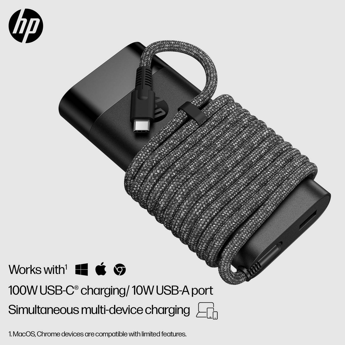 HP 110W Laptop Charger - Netzteil - USB-C - Wechselstrom 115/230 V