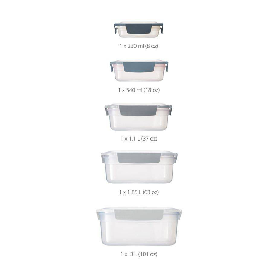 Joseph Joseph Nest Lock blau 5-tlg. Aufbewahrungsbehälter