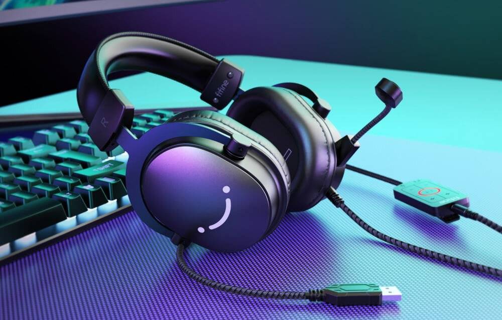 Fifine - H9 - Fifine H9 Gaming-Kopfhörer (schwarz)