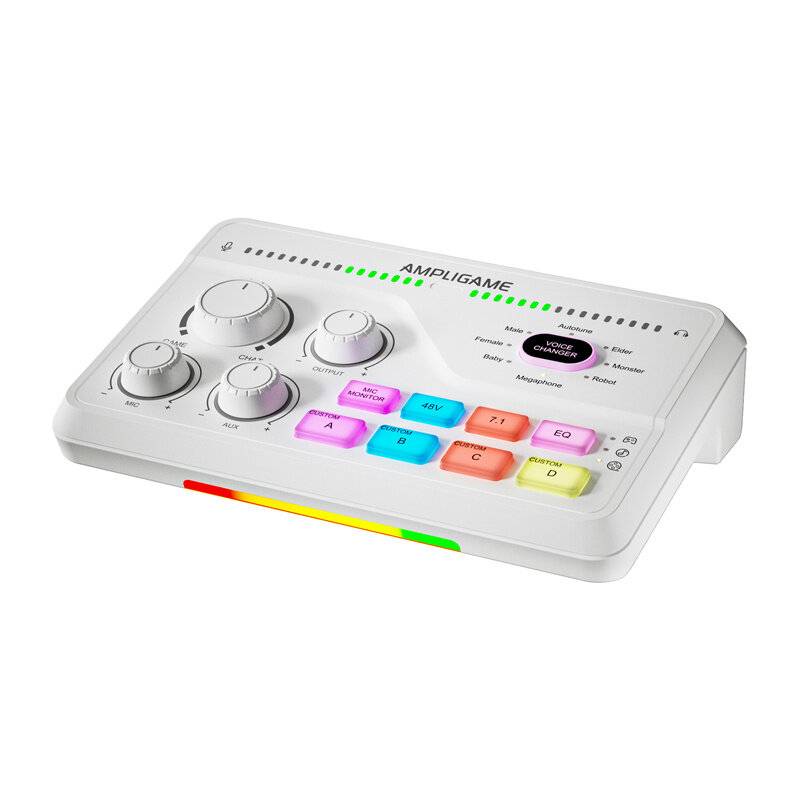 Fifine - SC8W - Fifine SC8W RGB Gaming-Mixer (weiß)