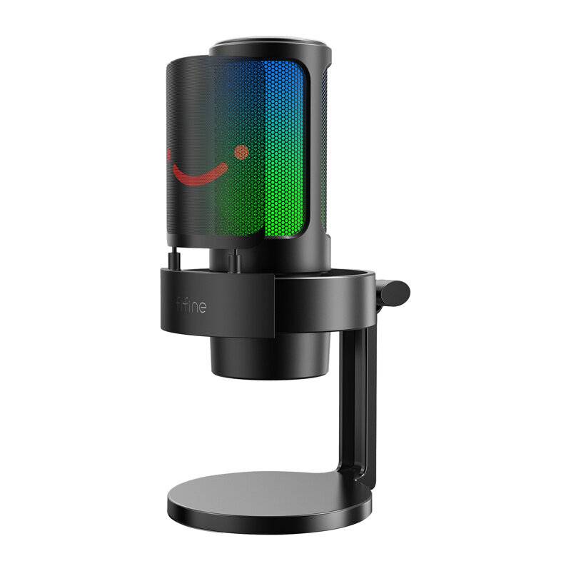 Fifine - A8B - Fifine A8 Kondensatormikrofon mit Stativ (schwarz)