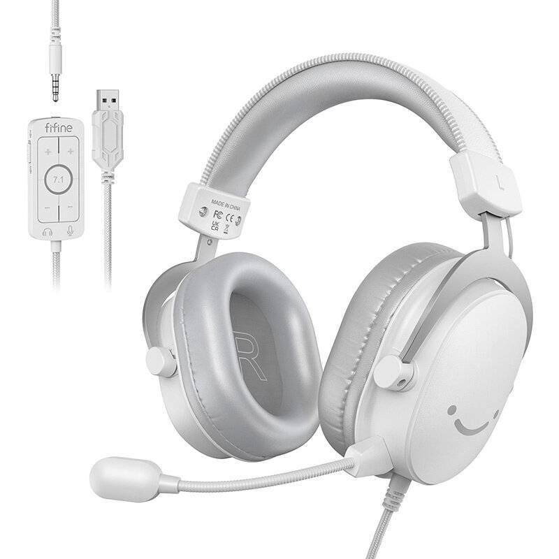 Fifine - H9W - Fifine H9W Gaming-Kopfhörer (weiß)
