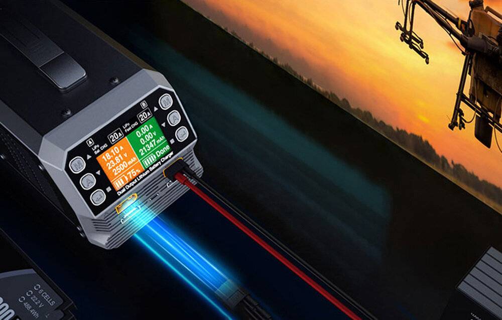 SKYRC - SK-100220-02 - SkyRC PC1080neo Zweikanal-Lithium-Batterieladegerät
