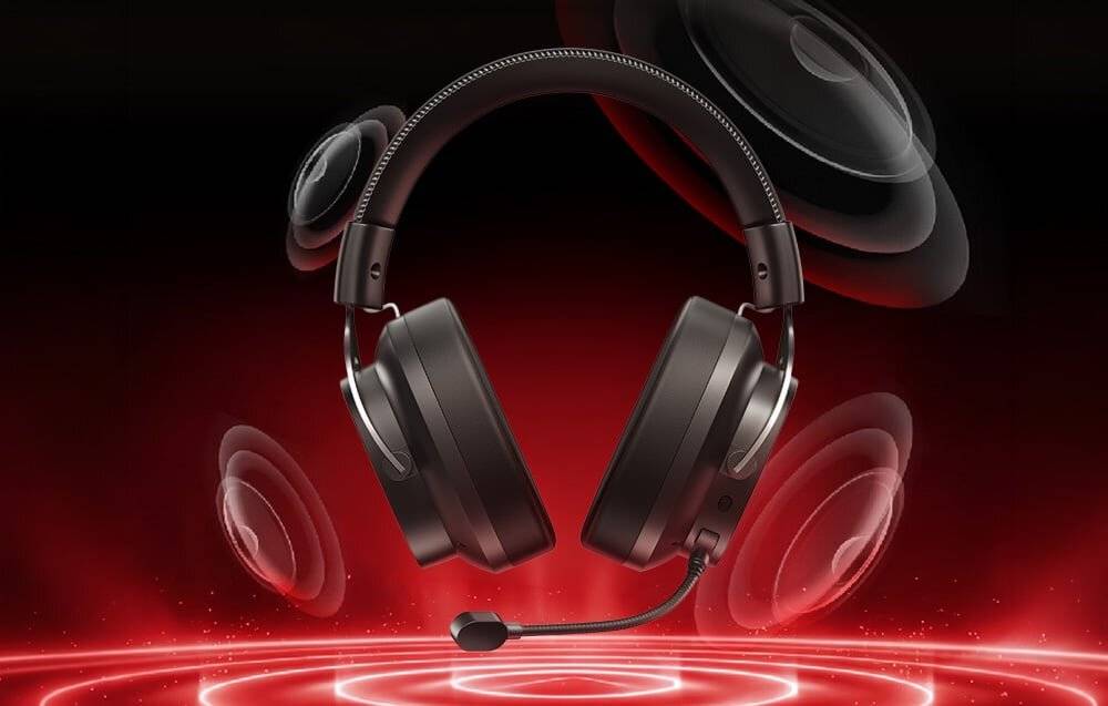 QCY - H8GM black - QCY Heroad VNT200 Gaming-Kopfhörer (Schwarz)