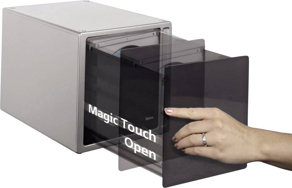 Hama CD Box 120 CDs/DVDs/Blu-rays Kunststoff Silber 1 St. (B x H x T) 338 x 171 x 196mm 00048319