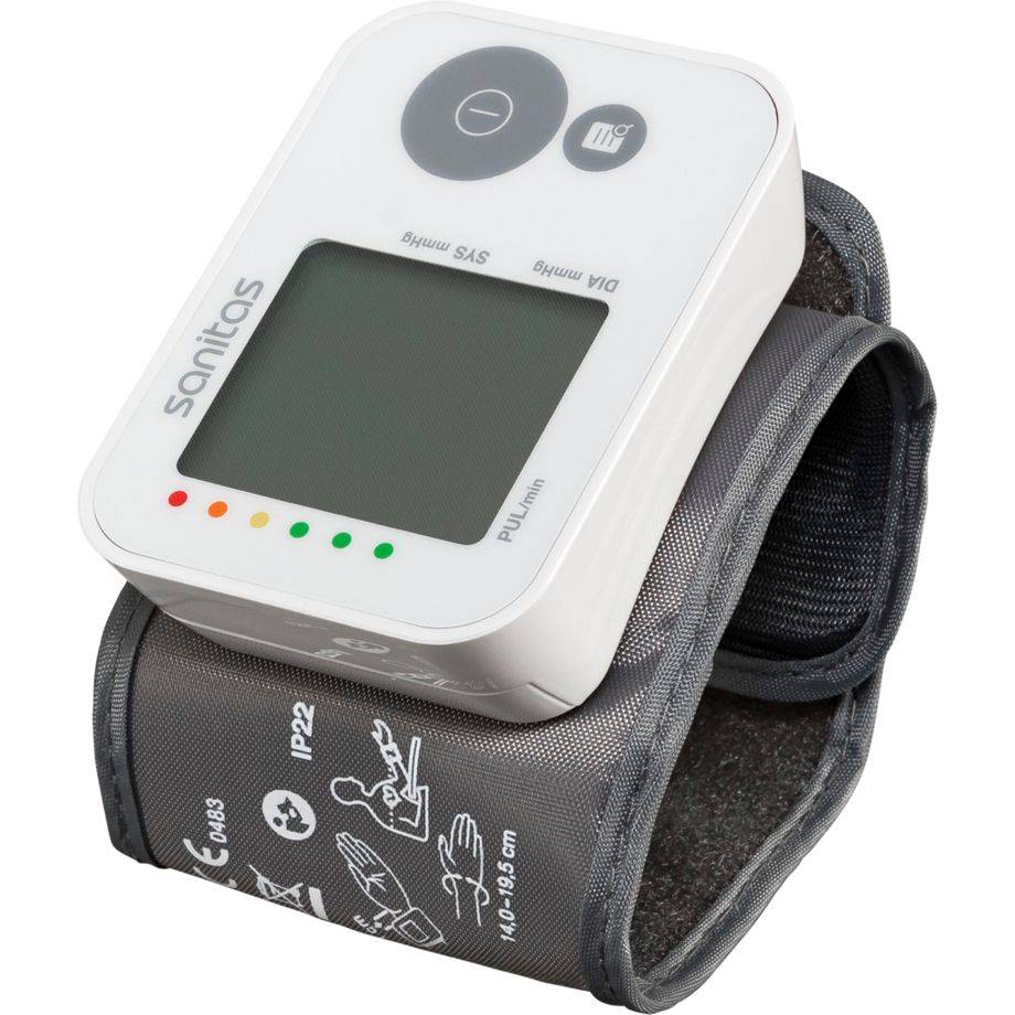 Sanitas SBC 22, Handgelenk, Automatisch, Grau, Weiß, 1 Benutzer, 14 - 19,5 cm, LCD