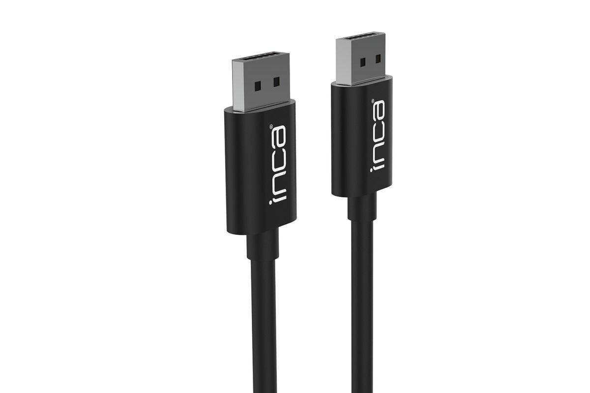 INCA DisplayPort-Kabel 4K60Hz 2.00m schwarz retail Multimedia-Technik Displayport-Kabel Audio, &