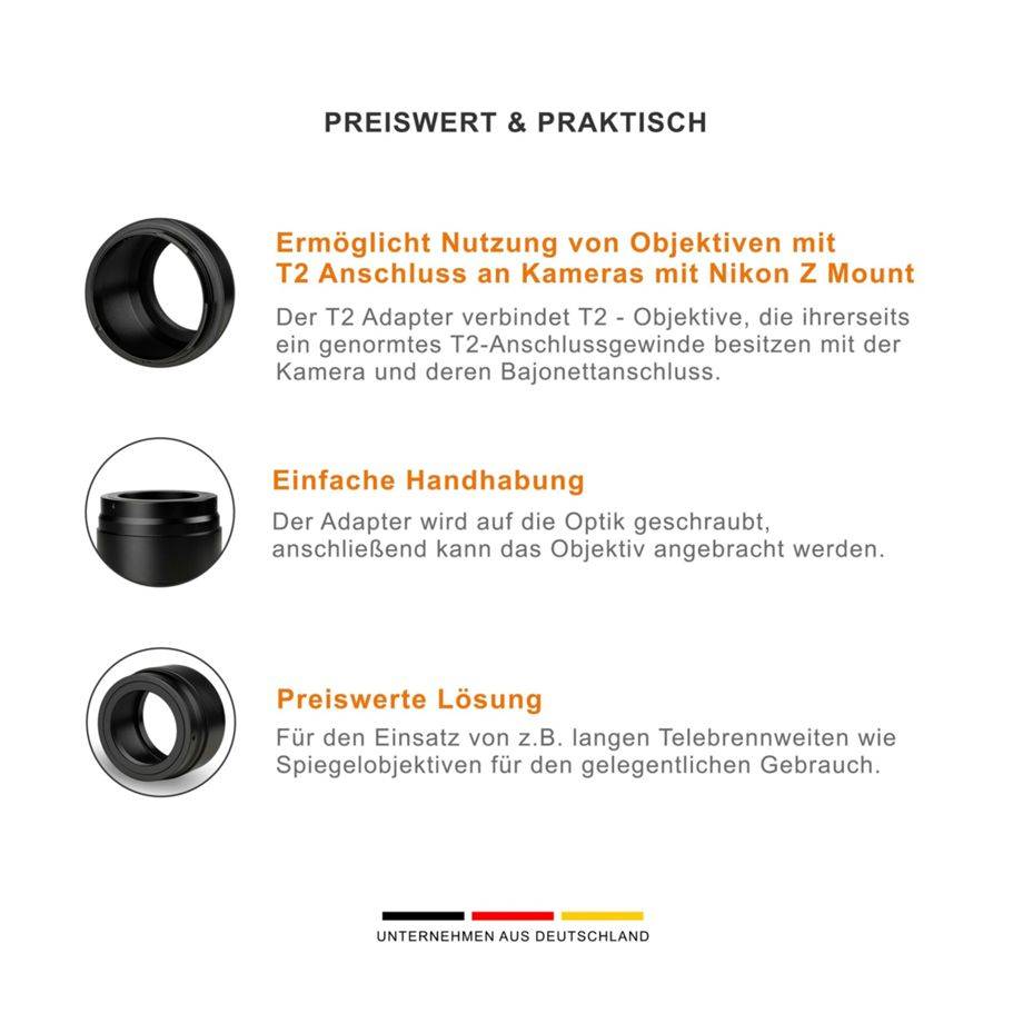 Walimex pro T2 Objektiv an Nikon Z