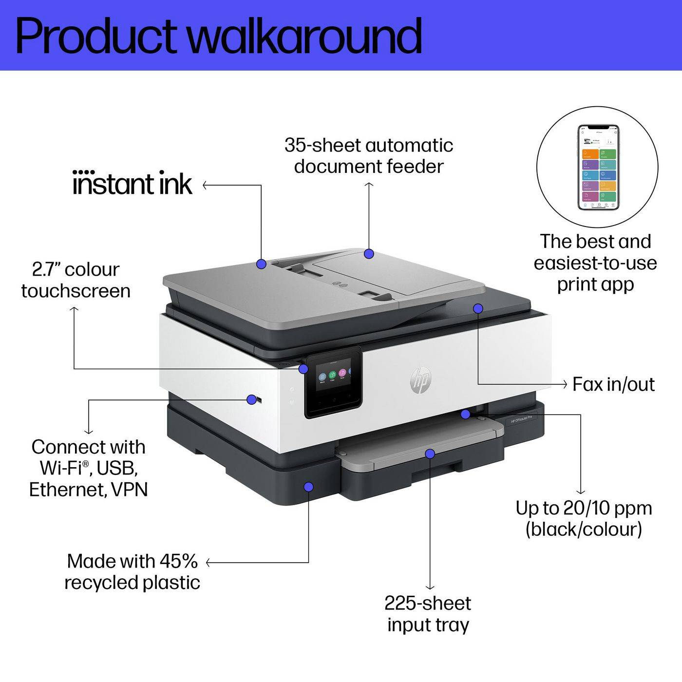 Officejet Pro 8132e All-in-One - Multifunktionsdrucker - Farbe - Tintenstrahl -