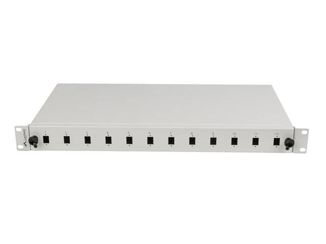Lanberg Patch Panel - 12 x SC Simplex / 12 x LC Duplex - Rack montierbar - SC/LC x 12 - RAL 7035,