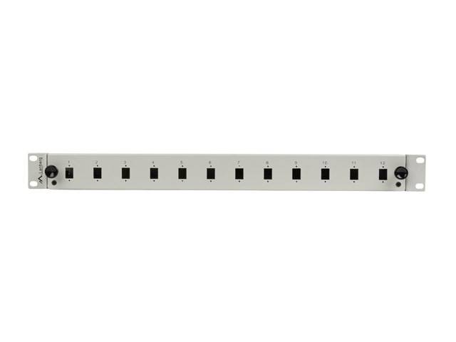 Lanberg Patch Panel - 12 x SC Simplex / 12 x LC Duplex - Rack montierbar - SC/LC x 12 - RAL 7035,