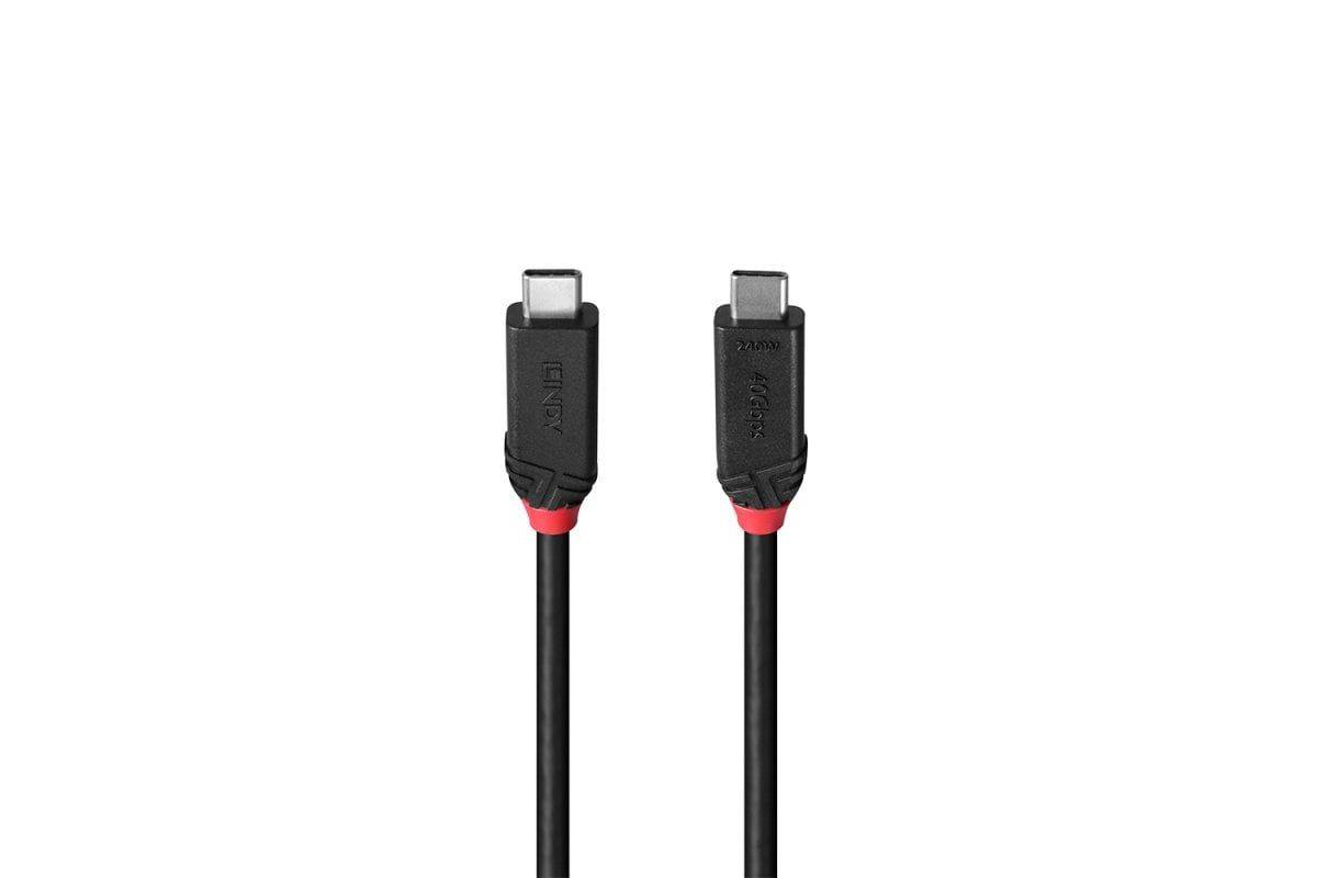 Lindy Black Line - USB-Kabel - 24 pin USB-C (M)zu 24 pin USB-C (M) - USB 2.0 /