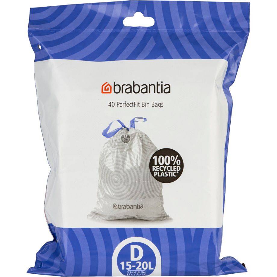 BRABANTIA - Kehrichtsack PerfectFit D 15-20 l 40 Stück