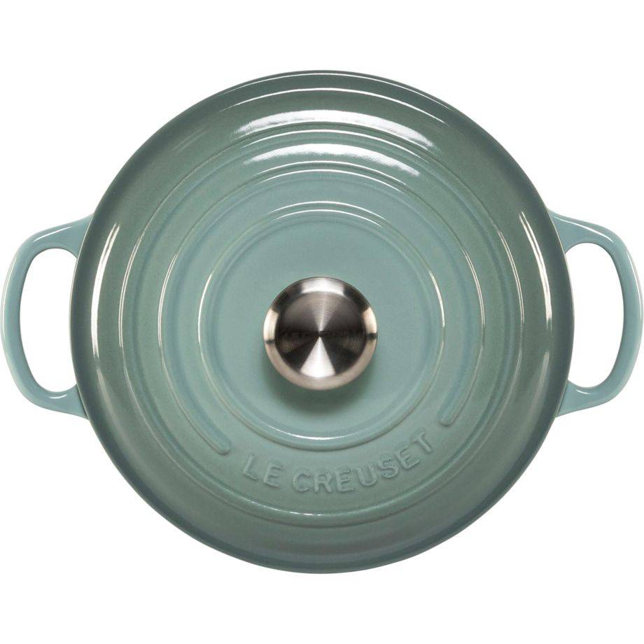 Le Creuset Signature Bräter rund 20 cm Sea Salt