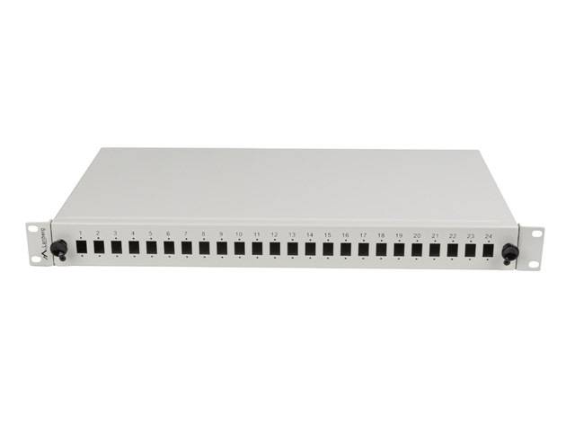 LANBERG - FIBRE OPTICAL SWITCH 24XSC SIMPLEX/24XLC DUPLEX RACK 19inch 1U GREY+ ACCESSORIES - Duplex (FOP1-24SS-LDS) - Sw
