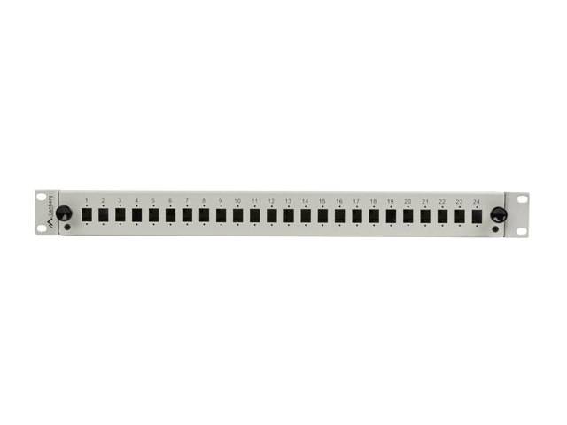 LANBERG - FIBRE OPTICAL SWITCH 24XSC SIMPLEX/24XLC DUPLEX RACK 19inch 1U GREY+ ACCESSORIES - Duplex (FOP1-24SS-LDS) - Sw