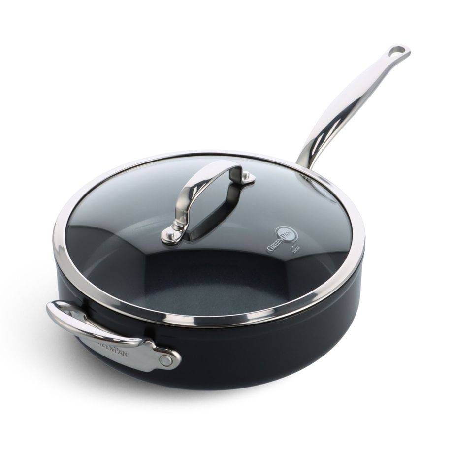GreenPan Barcelona Pro, Rund, Schwenkpfanne, Schwarz, Keramik, 220 °C, Aluminium