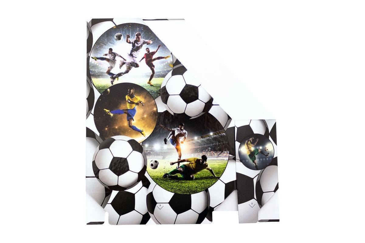Stehsammler Karton Fussball