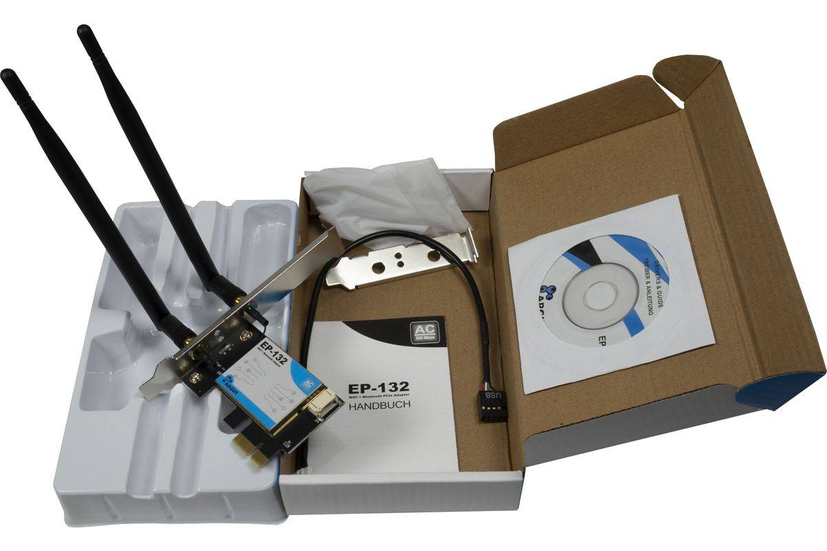 Inter-Tech Argus EP-132 - Netzwerkadapter - PCIe - Wi-Fi
