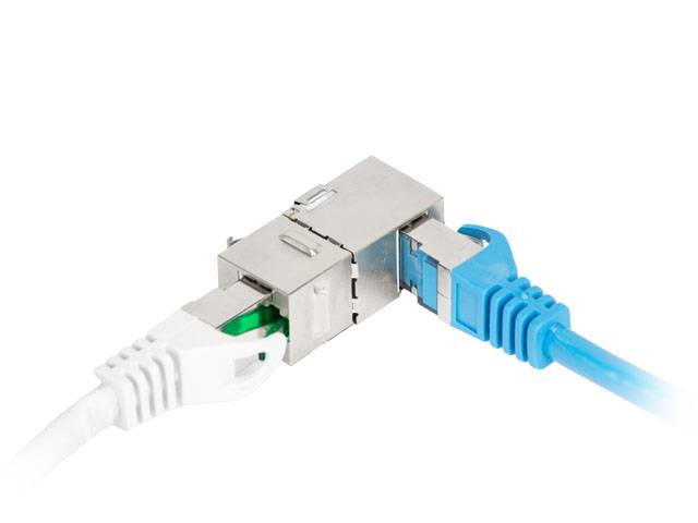 LANBERG RJ45->RJ45 CAT.6 FTP 90 Keystone-Stecker Multimedia-Technik Keystone