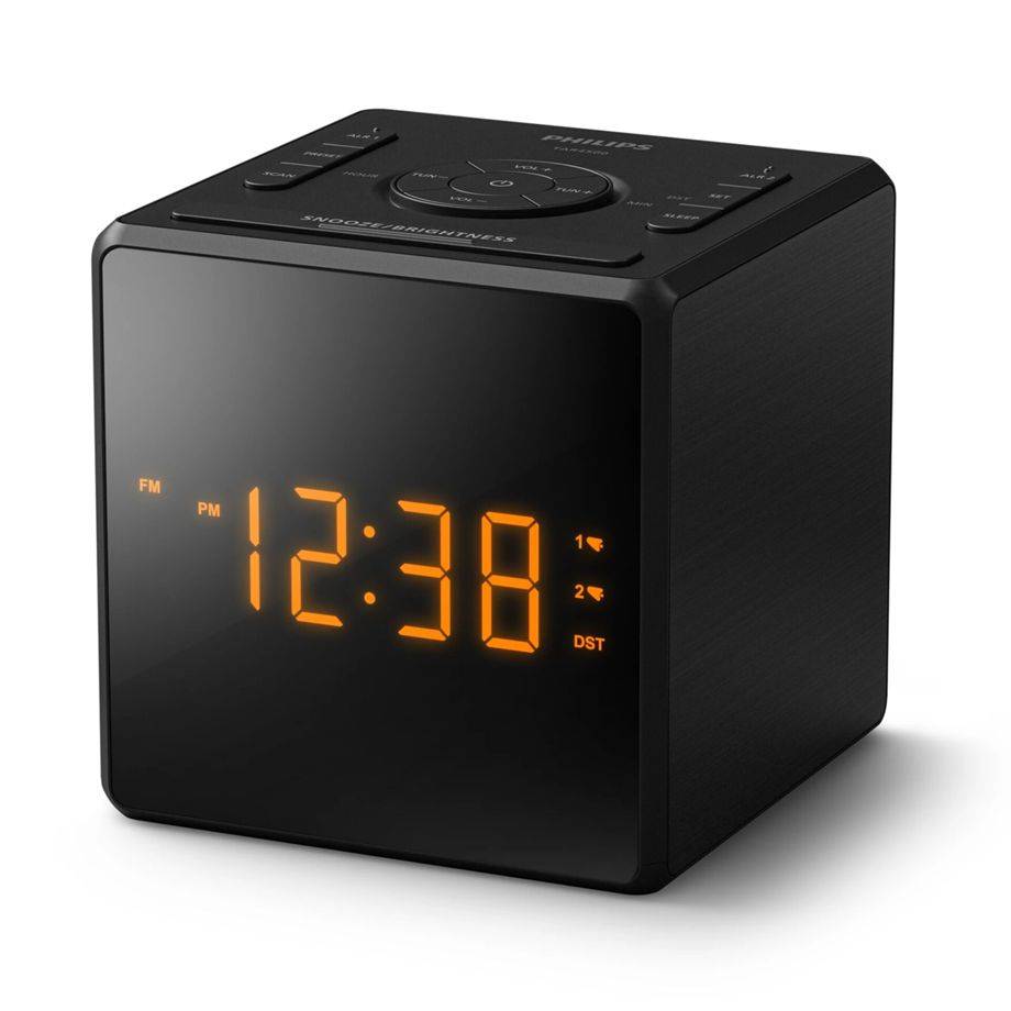 Philips TAR4500 Dual-Alarm FM Radiowecker mit USB-C