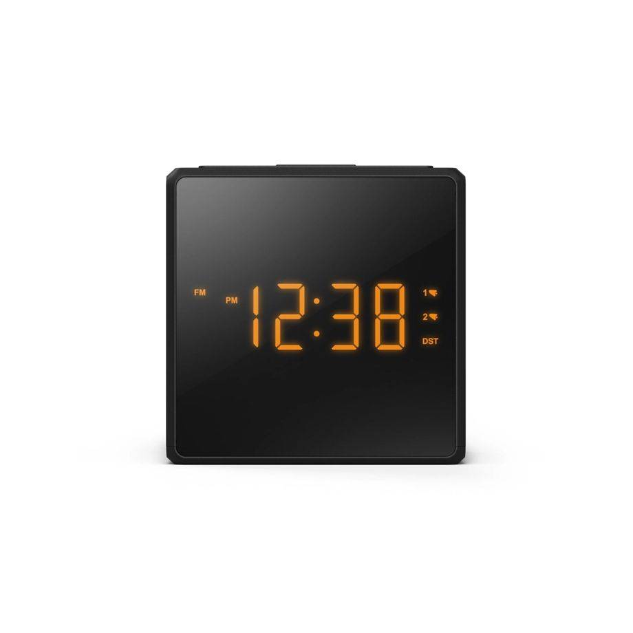 Philips TAR4500/10, Digitaler Wecker, Schwarz, 12/24 h, FM, 87,5 - 108 MHz, LED