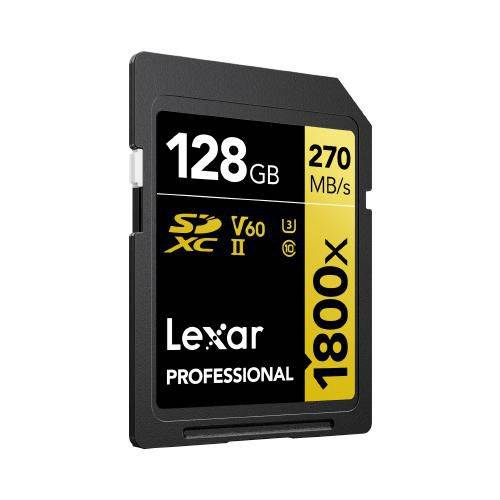 Lexar 128 GB SDXC Klasse 10 UHS-II 270 MB/s 180 read write Class U3 V60