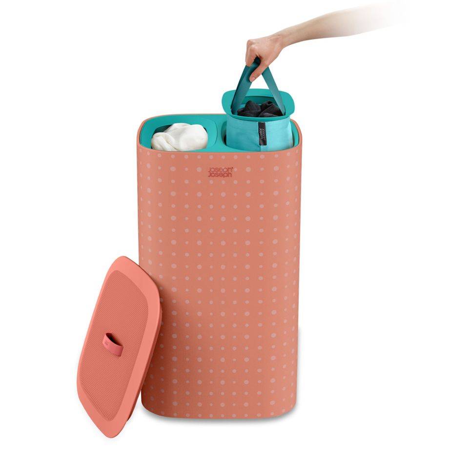 Joseph Joseph Tota Pop 60L Wäschetrennkorb koralle
