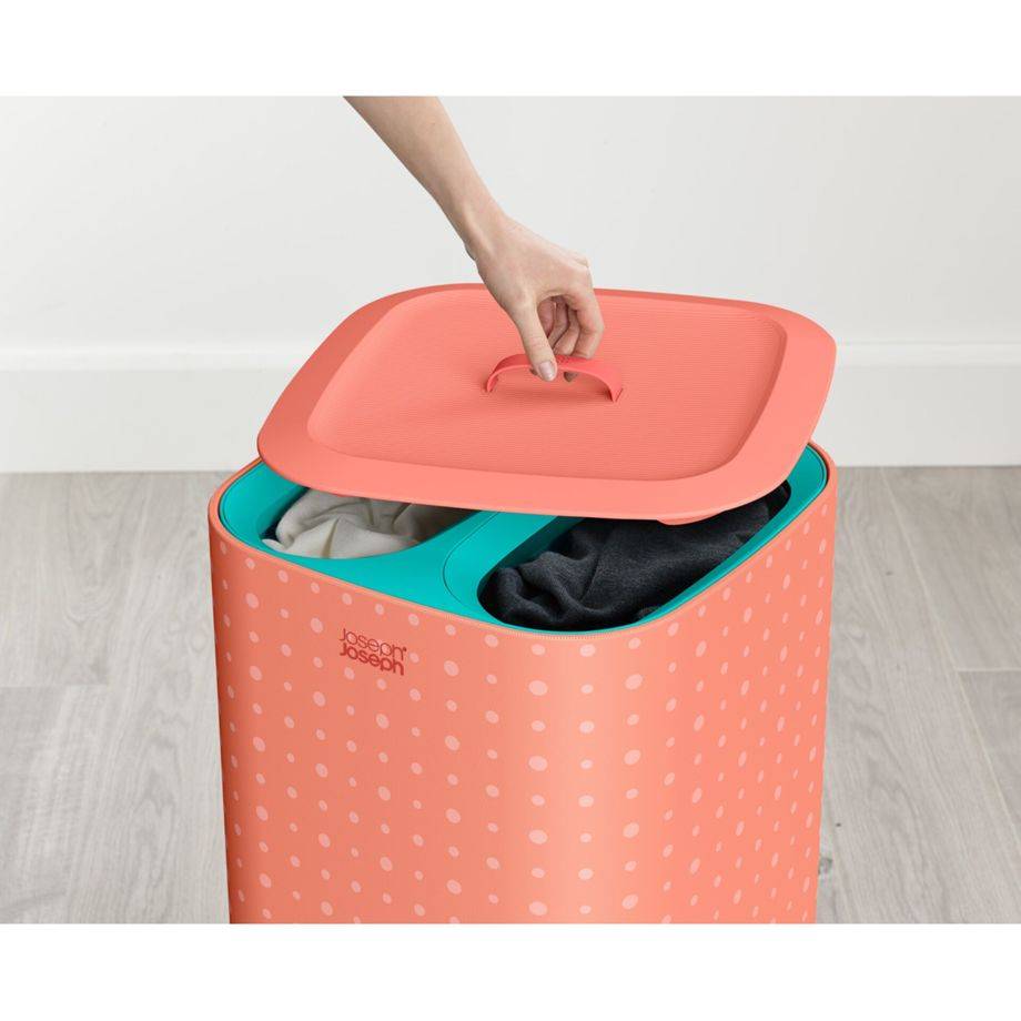 Joseph Joseph Tota Pop 60L Wäschetrennkorb koralle