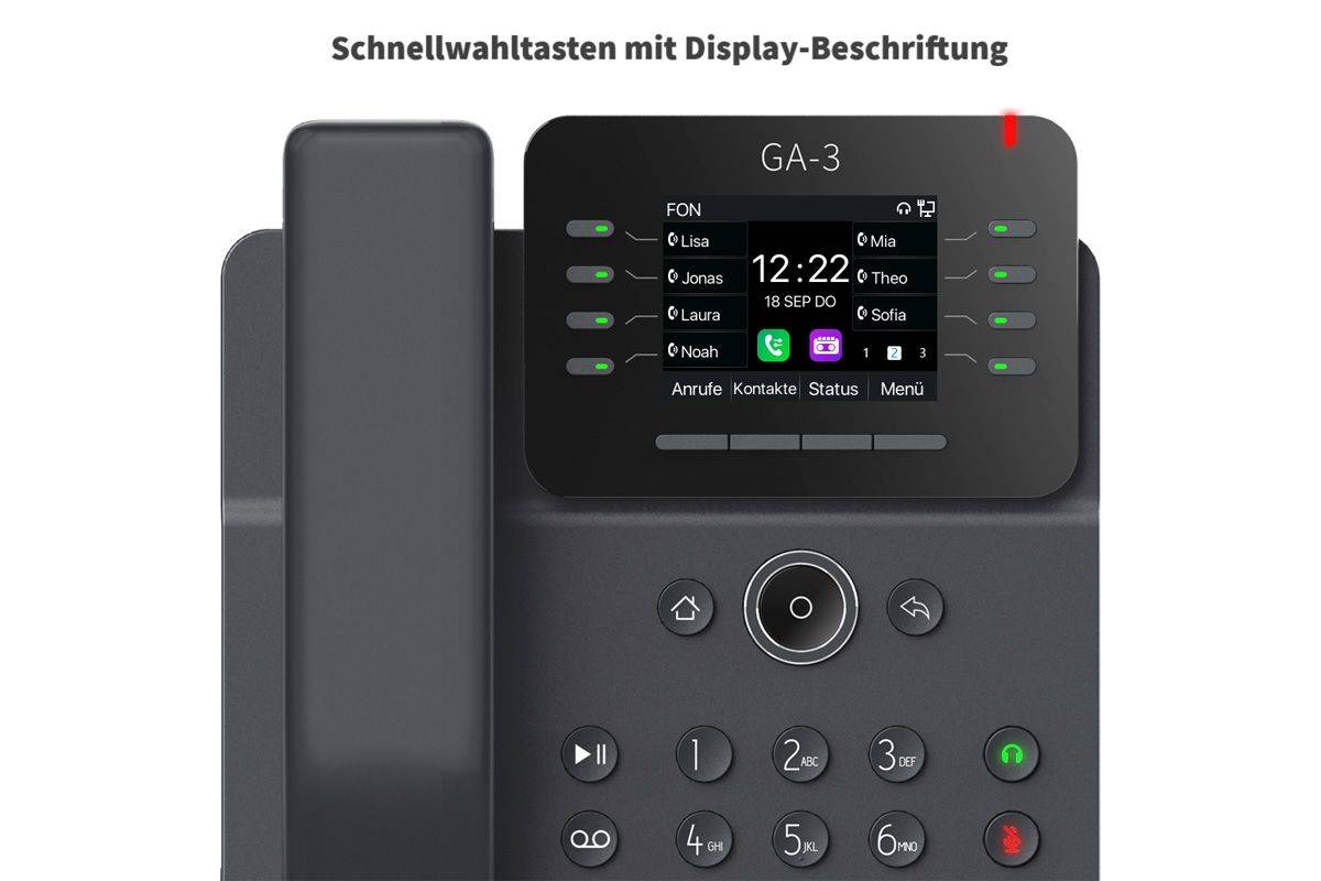 GEQUDIO - GA-3 Telefon mit Anrufbeantworter