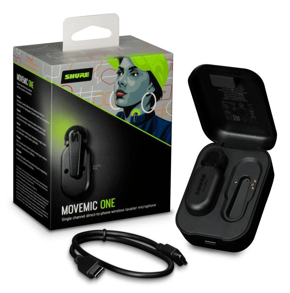 Shure MoveMic One - Mikrofon - SchwarzKabellos - Bluetooth