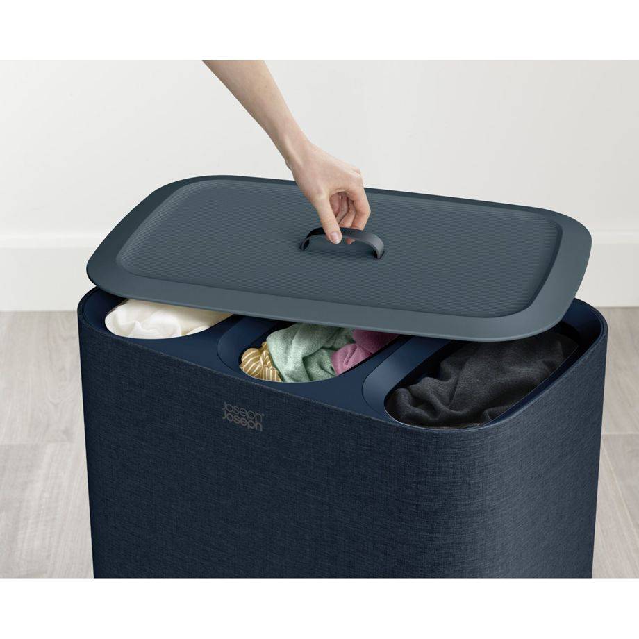 Joseph Joseph Tota Trio schwarz 90L Wäschetrennkorb