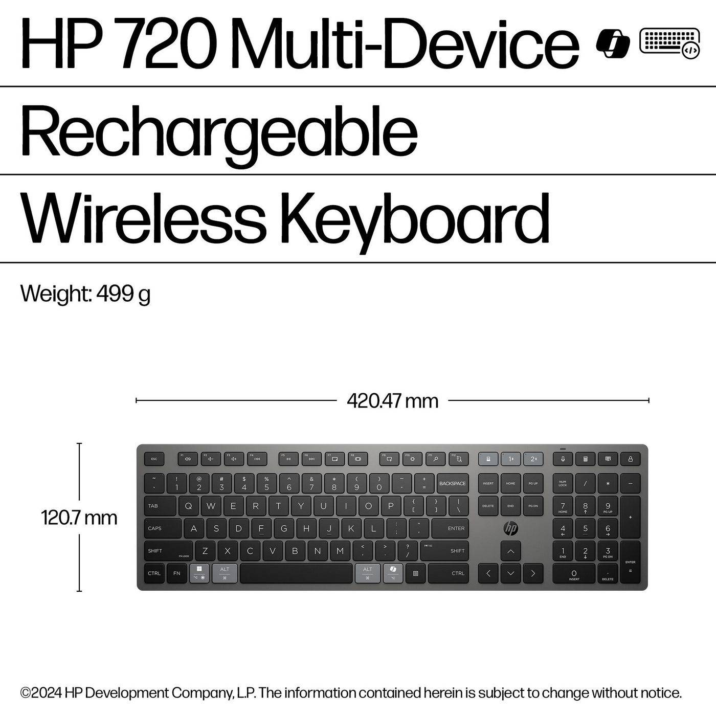 720 Multi-Device Rchrgbl WL KBD Spain - Spanish - Tastatur