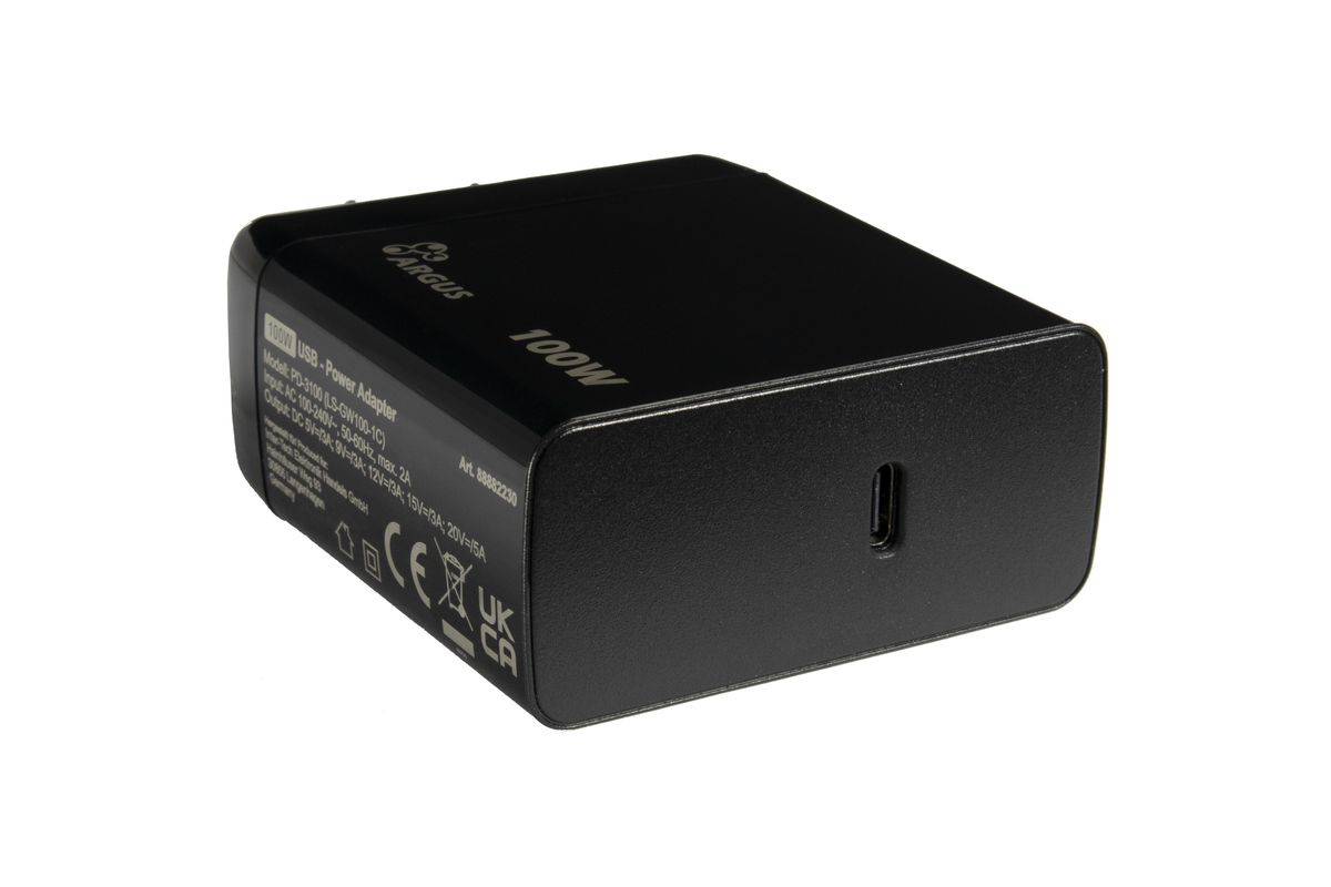 Inter-Tech PD-Charger USB C,PSU PD-3100, PD 100W, schwarz