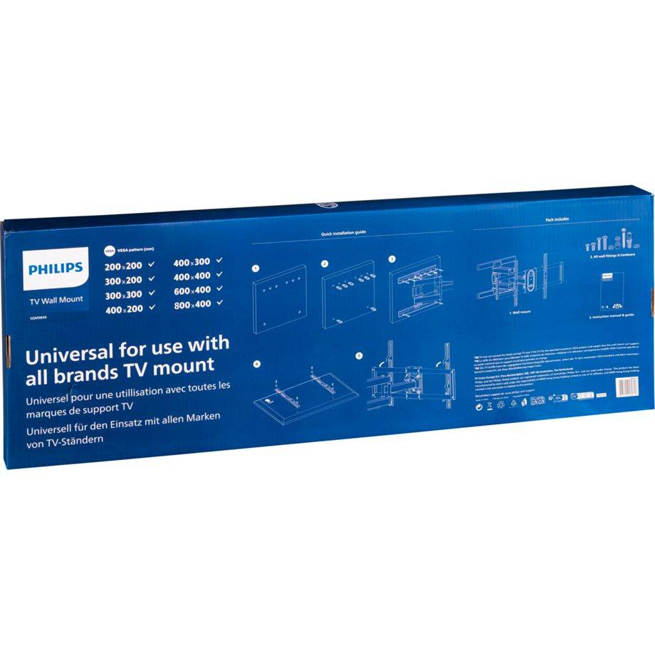 Philips TV-Wandhalterung Universal 43-100 schwenkbar