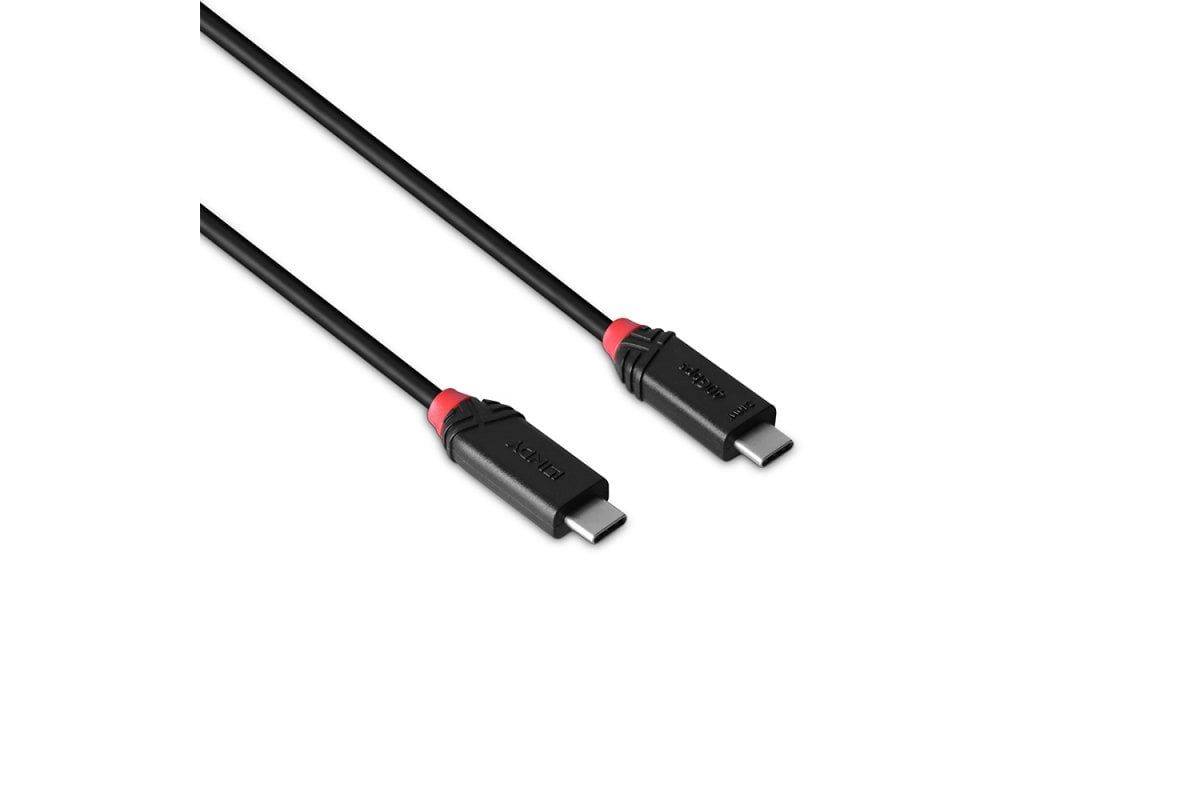 Lindy Black Line - USB-Kabel - 24 pin USB-C (M)zu 24 pin USB-C (M) - USB 2.0 /
