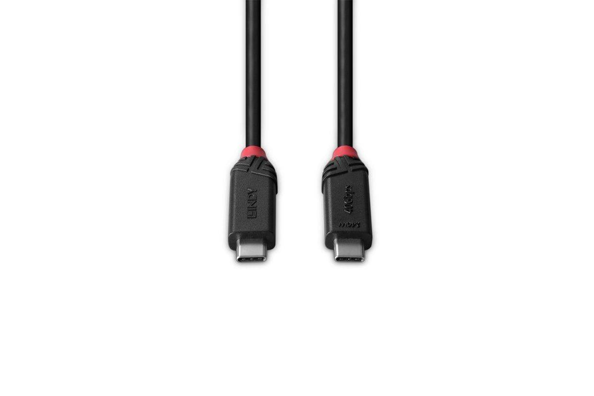Lindy Black Line - USB-Kabel - 24 pin USB-C (M)zu 24 pin USB-C (M) - USB 2.0 /