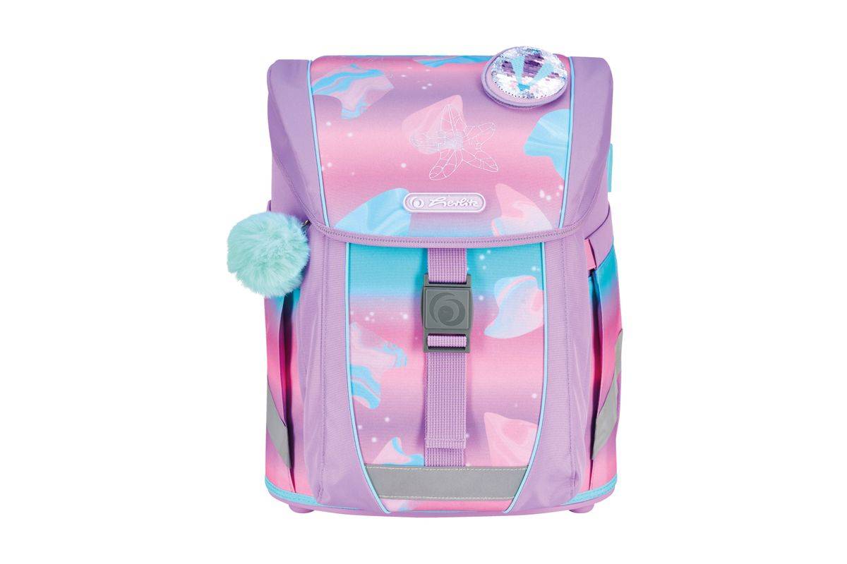 Herlitz FiloActive XL Plus Ocean Lights Schulranzen-Set Mädchen Polyester Blau, Pink