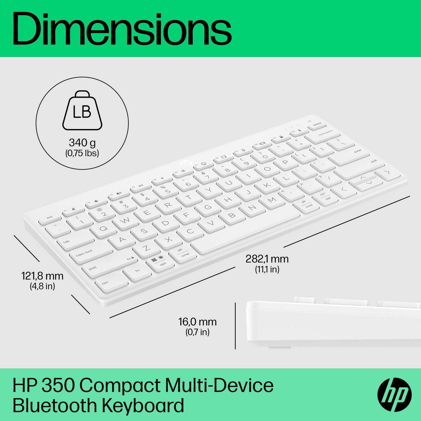 HP 350 WHT Compact Multi-Devic - TL: UK, QWERTY