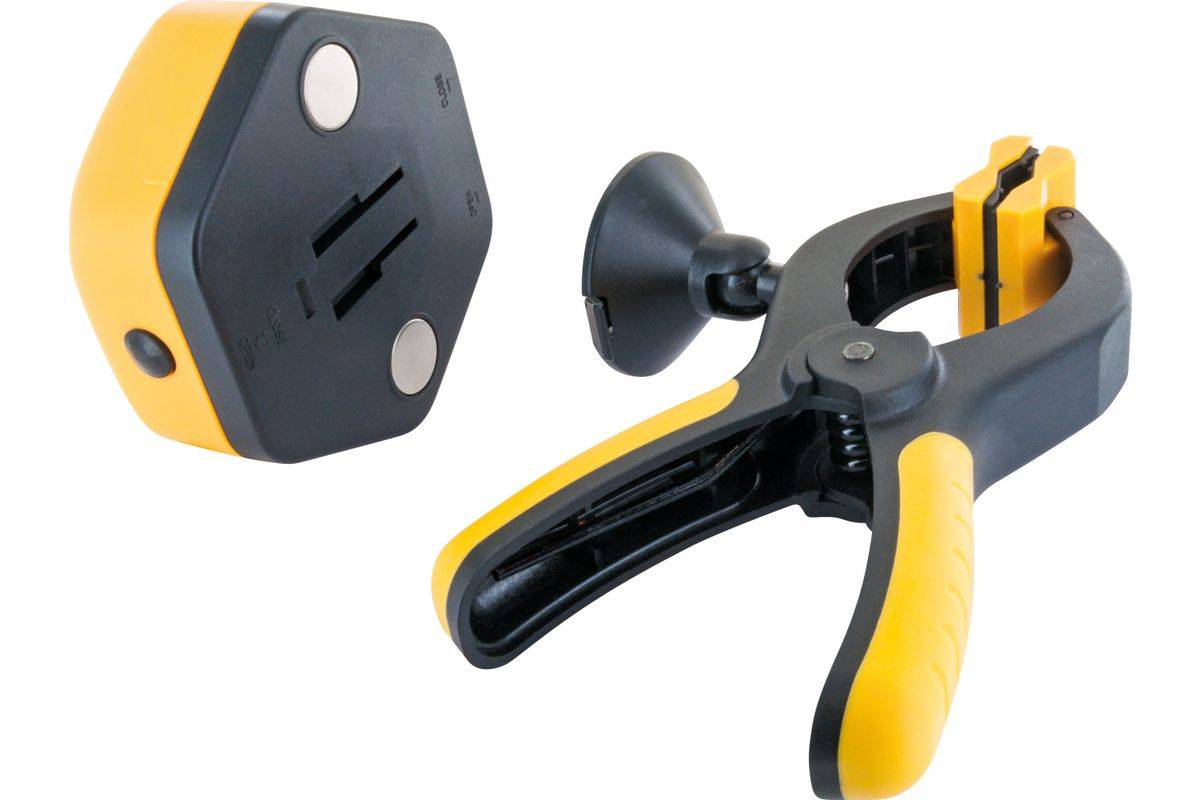 Schwaiger LED Arbeitsleuchte mit abnehmbaren Klammern 3W