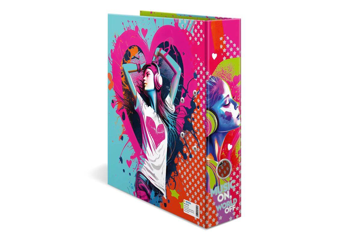 HERMA - Ordner A4 Karton Music Girl