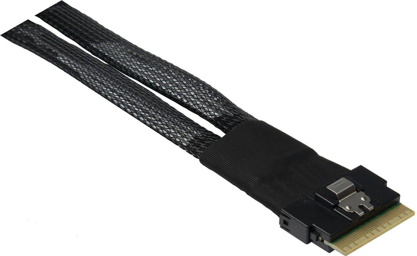 Inter-Tech Internes SAS-Kabel - SAS 24Gbit/s - 8i Slim SAS (SFF-8654)