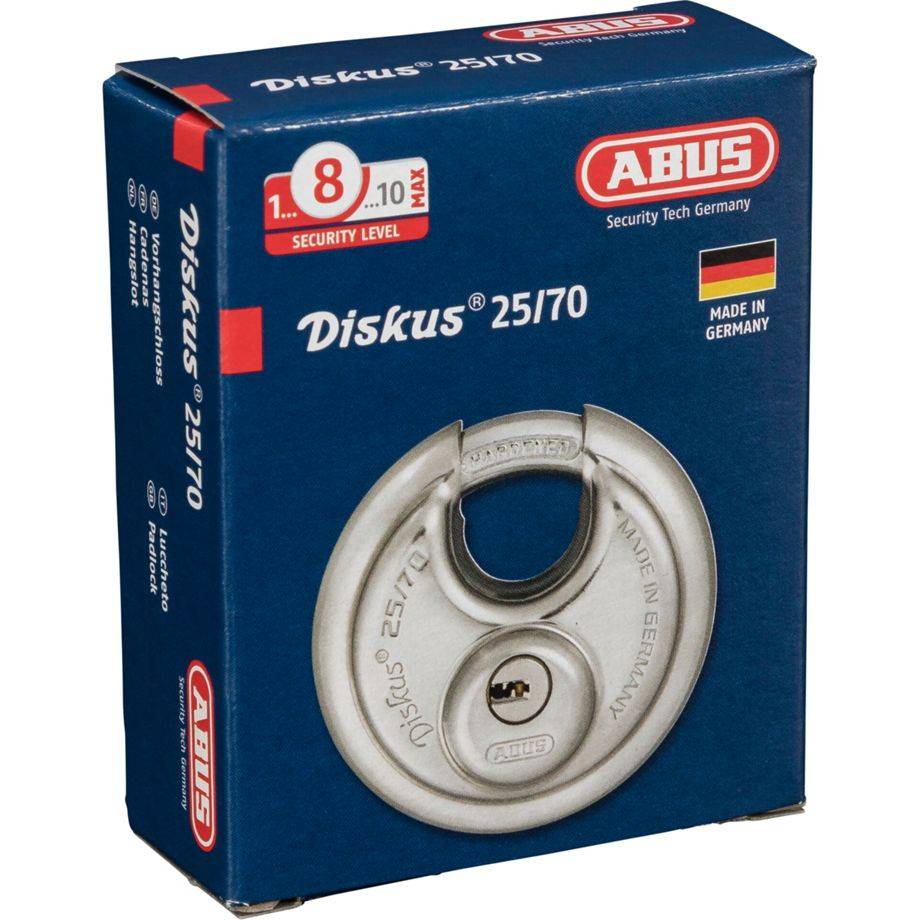 ABUS Security-Center ABUS 25/70 kd. - Diskus-Vorhängeschloss - Tastensperre -
