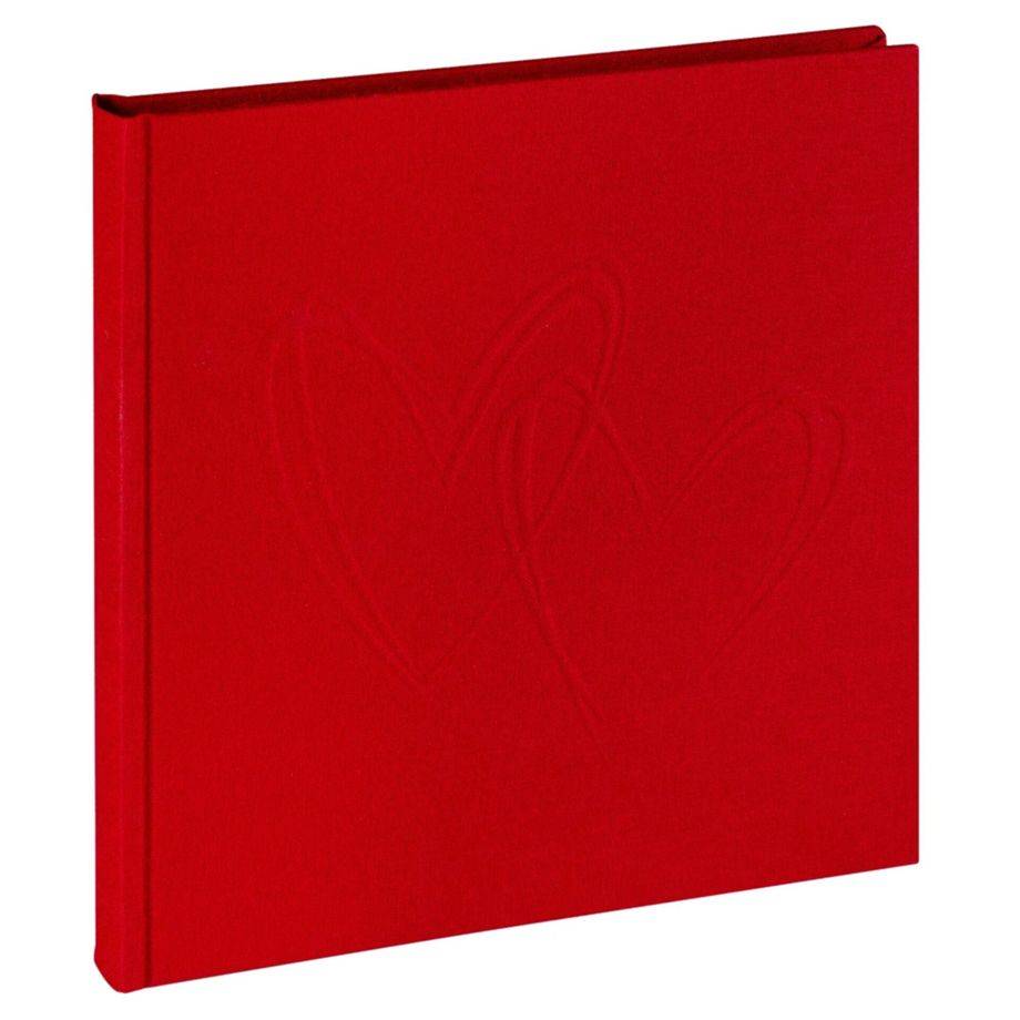 Walther My Heart rot 20x20 40 weiße S. Leineneinband FA243R