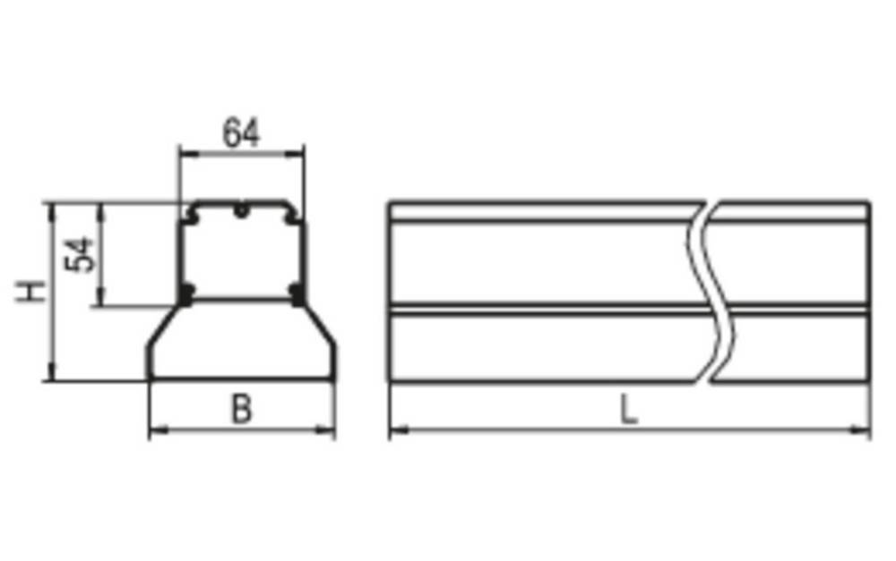Ridi-Leuchten LED-Geräteträger 5pol. 840, ws VL2P-ML150- #2550012