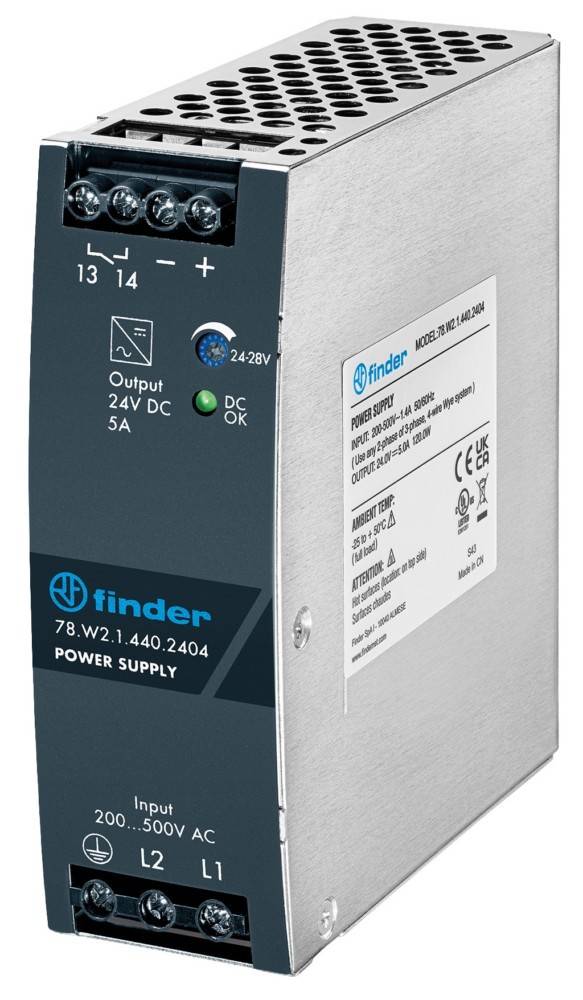 FINDER Schaltnetzteil 5 A 24VDC 120W