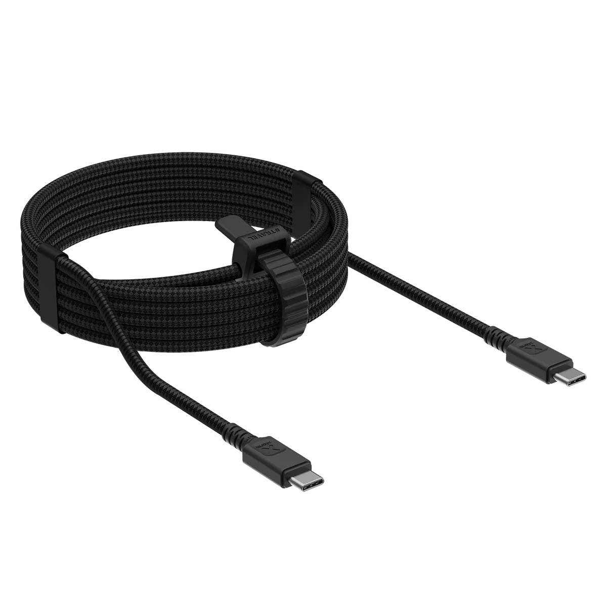 USB-C auf USB-C Kabel 240W 3m ultraschnell robust Schwarz