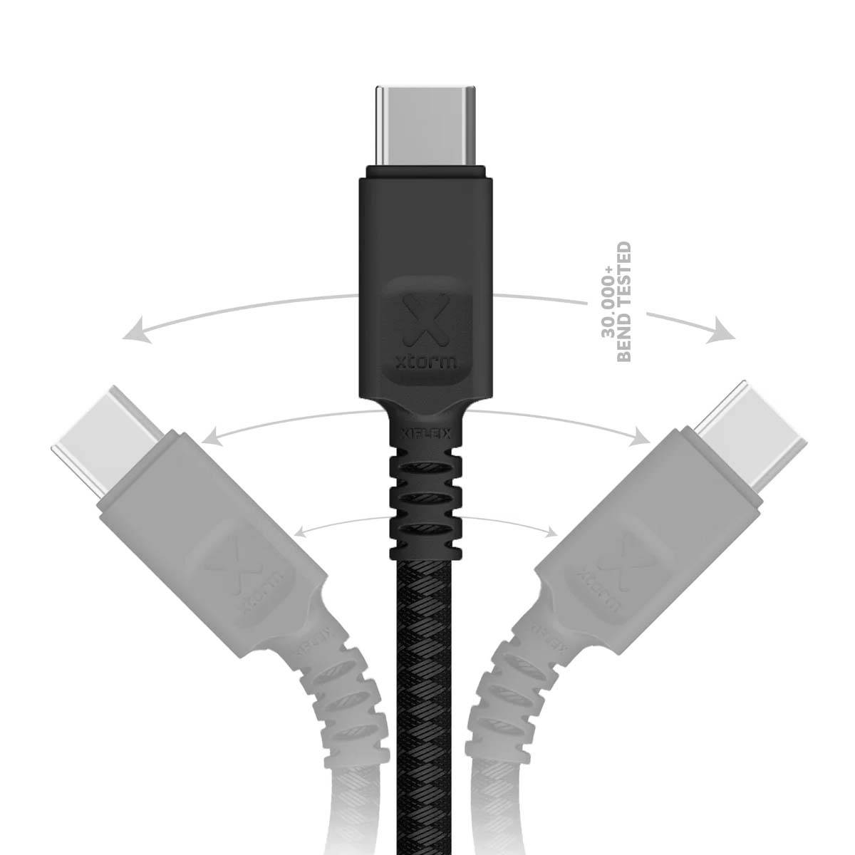 USB-C auf USB-C Kabel 240W 3m ultraschnell robust Schwarz