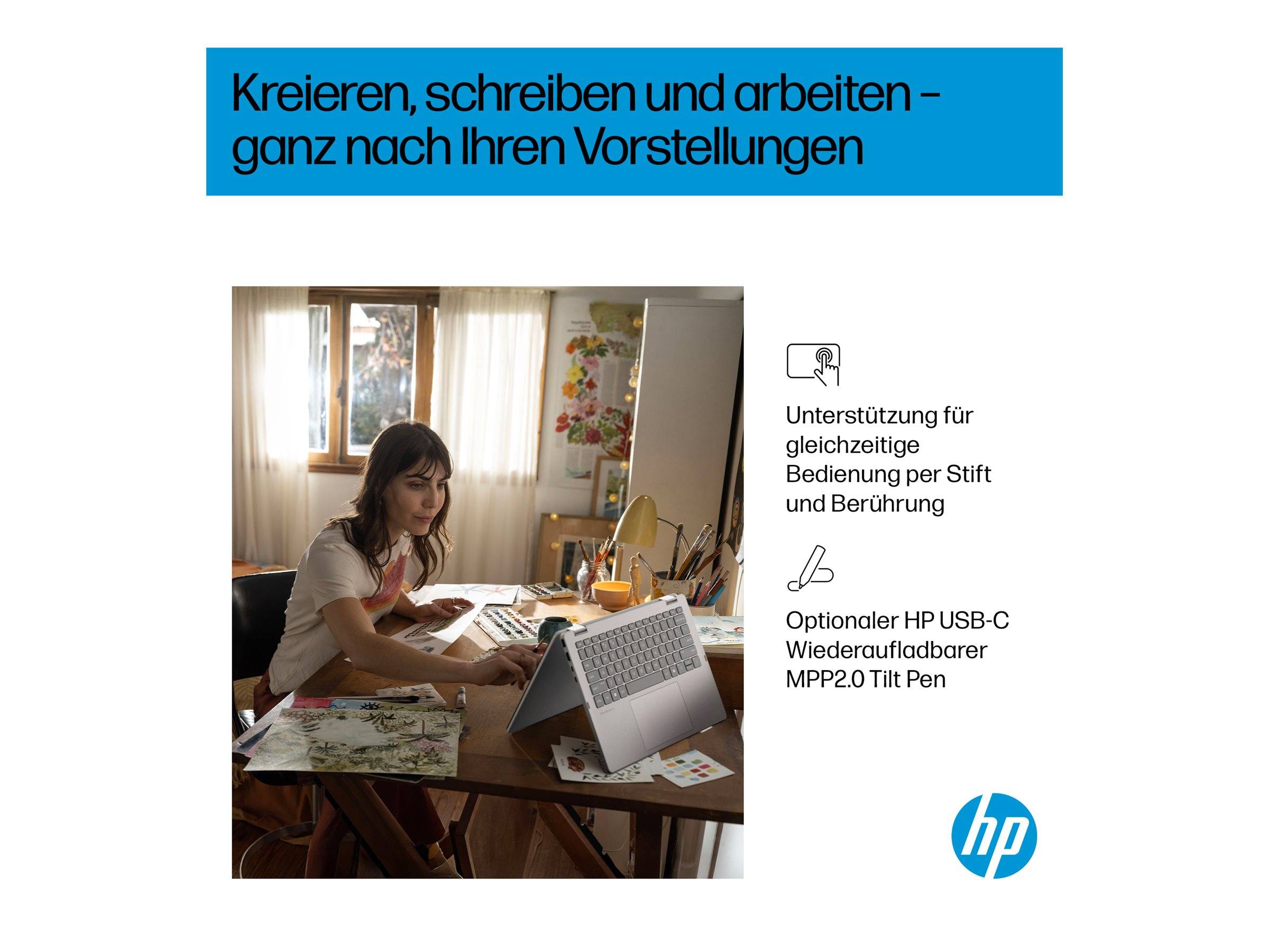 HP OmniBook 5 Flip Laptop 14-fp0471ng - Flip-Design - Intel Core 7 150U - Win 11 Home - Intel Graphics - 16 GB RAM - 512