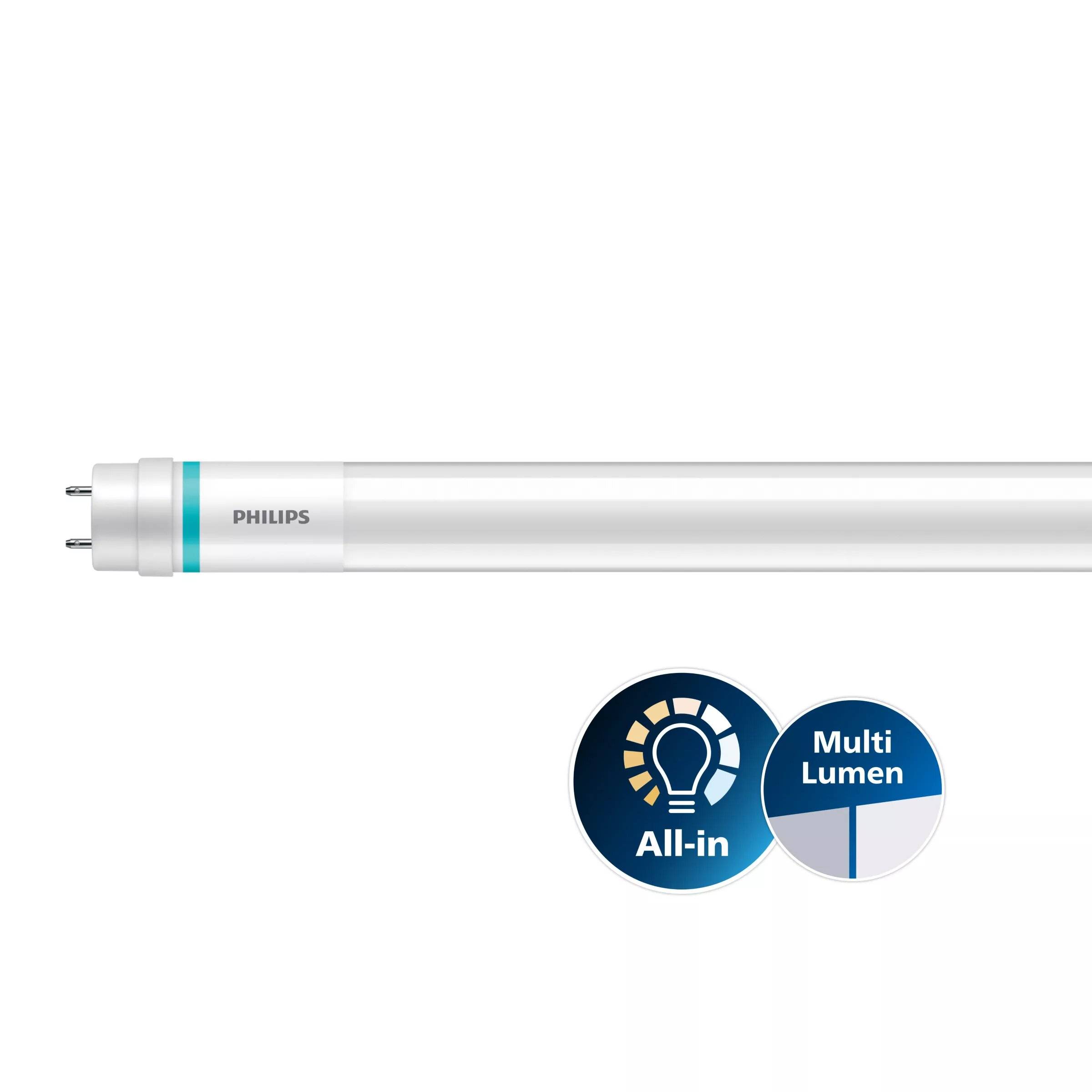 Philips Master LED T8 (EM/Mains) High Output 13.1/15.5W 2100/2500lm - 840 Kaltweiß | 120cm - Lumen Schalter - Ersatz Für